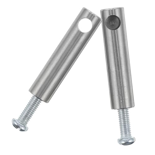 Ciieeo 2 Pcs Wine Cabinet Posts: Rv Cabinet Decorative Posts Stainless Steel Wine Shelf Guardrail Furniture Connectors for Supermarket and Home