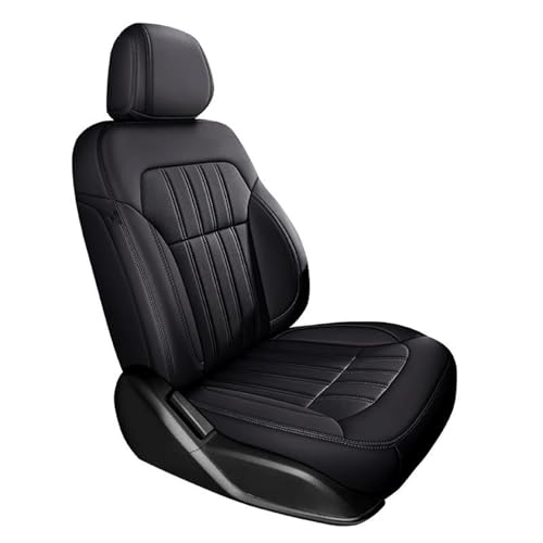 Housses de siège Kia Sorento 2015-2017 en cuir noir - Jeu complet de 5 places