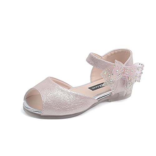 Children Shoes Summer Sandals Beach Outdoor Kids Shoes Girls Princess Sandals Soft Bottom Retro Pearl Girls Shoe Size 43