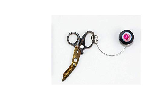 4-in-1 Hummingbird Medical Scissors - Reel Black - Compact Pocket Size Trauma Shears for Nurses, Respiratory Therapists, Veterinarians and More - Perfect Gift for Medical Professional