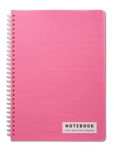 Image of DOODLE B5 Ruled Spiral Notebook | 160 Pages, 80 GSM | Soft Wiro Binding for Smooth Writing | Ideal for School, College & Office | Pink
