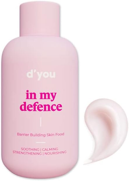 d'you In my Defense Lightweight Moisturiser for Intense Hydration with Ceramides for Men & Women | Non greasy cream for Dry, Oily & Combination Skin | Korean Skin Care Product | Cruelty Free | 50ml
