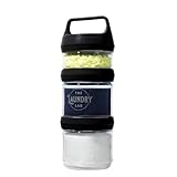 The Laundry Lab Bottle – Refillable, Compact, Leakproof Detergent Bottle for Dorms, Apartments, Travel & On-The-Go | Small-Space Laundry Organization (Black)