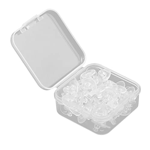 simhoa 80 Peças 5mm Porcas Silicone Suportes Suporte para de Orelha