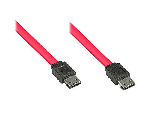 Preisvergleich Produktbild eSATA II Anschlusskabel, extern, rot, 1,5m, Good Connections®