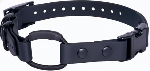 Bungee Collar for ecollar, Compatible with Mini Educator, e Collar Replacement Strap (Black, 3/4
