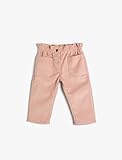 Koton Babygirl Velvet Trousers Drawstring Pockets