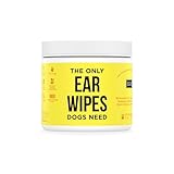 Natural Rapport Canine Ear Wipes - Ear Cleaner Solution for Cleaning out Wax, Dirt, and Contaminants (Wipes)