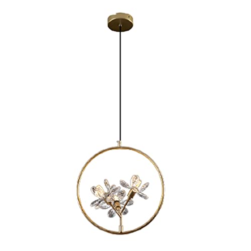 Lustre petit espace cristal fleur pour éclairer une pièce sombre et chic