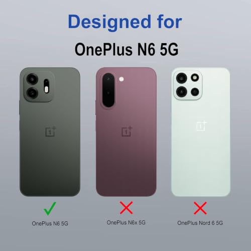 Image of Zapcase Back Case Cover for Oneplus N6 5G | Magnetic Case with Built-in Metal Ring | Supports MagSafe Charger, Wallet & Car Mount | Shockproof Hybrid PC + TPU | Black