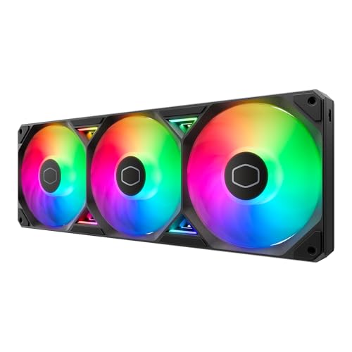 Image of Cooler Master SickleFlow Edge 360 Single-Frame aRGB PC Case|Liquid Cooler Fan, 360mm, Single Modular Cable, PWM 2,050 RPM, Air Balance Blades, Loop Dynamic Bearing, Radiant aRGB Lighting