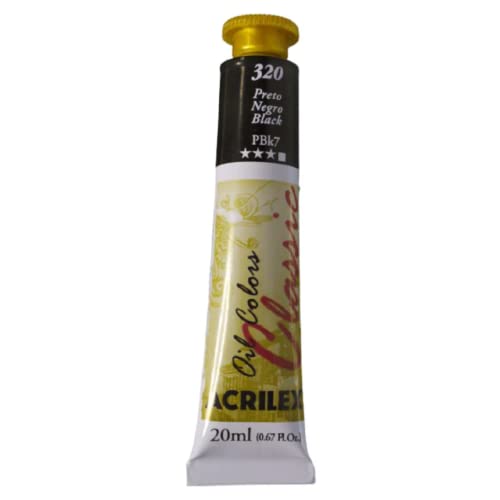 Estojo Tita Óleo Classic Colors Acrilex com 8 Bisnagas Multicor 20ml