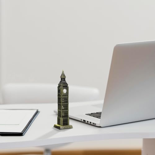 Figura Big Ben modelo pequeño en metal para decoración miniatura 7