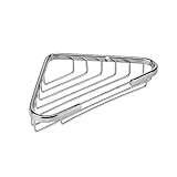 Croydex QA100941YW Medium Corner Soap Dish, Chrome