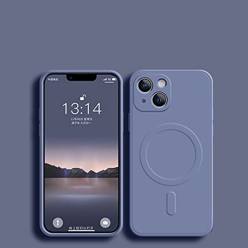 Coque induction iPhone 13 carrée grise idéale pour charger son mobile au bureau
