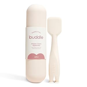 Paddle Pal Baby Diaper Cream Spatula Silicone Applicator with Carrying Case, Smooth & Mess-Free Application, 1 Count