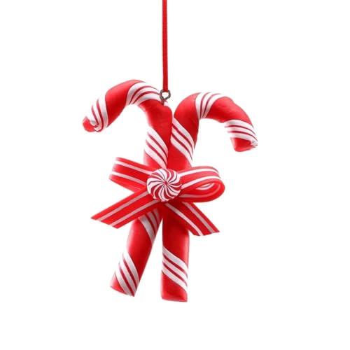 Swiixxer Christbaumschmuck, Ornament, Weicher Ton, Lutscher, Rot,...