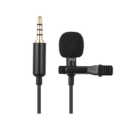 ZYZYZ 3.5Mm Clip-On Lapel Microphone, Hands Free Wired Condenser Mini Lavalier Mic