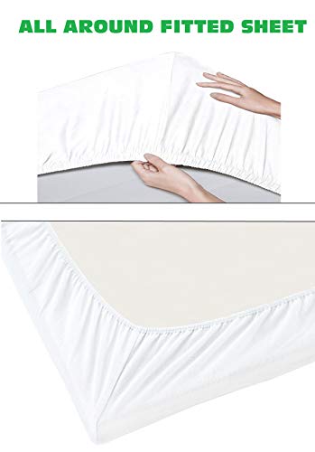 Elegant Comfort XRP-FULL-SILVER 1500 Thread Count Wrinkle & Fade Resistant Egyptian Quality 4-Piece Ultra Soft Luxurious Bed Set Includes Flat, Fitted Sheet And 2 Pillowcases thumb #4