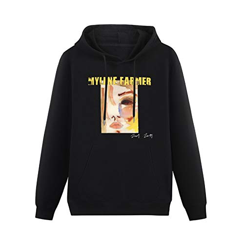 BISEGRLIN Men's Pullover Hoody Mylene Farmer 2218S Graphic Long Sleeve Sweatshirts M