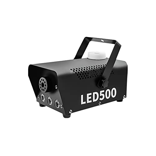 ライト付きフォグマシン-13色のLEDライトとパーティーウェディングホリデークリスマス用のストロボ効果-500Wアップグレードされたワイヤレスリモートポータブルスモークマシン