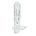 Prime-Line Products U 11299 Self-Locking Shelf Support Pegs, 1/4 in. Peg x 1/2 in. Shelf, Plastic, Clear (Pack of 4),
