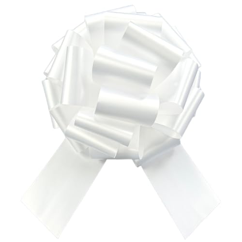 Image of 14 Inch Big White Bow,1Pcs Big Bow for Present,Big Gift Bow for appliances,Bikes,Table Decorations and Party Events (Matte-White)