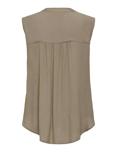 Only Onljette Life S/L Top Wvn Noos Blusentop, Marrone, 46 Donna - 2