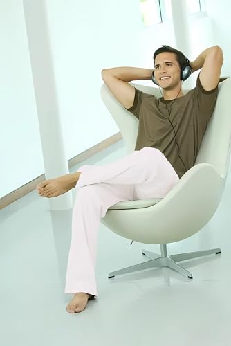 Image of Mens Loose Fit Linen Pants Casual Lightweight Drawstring Stretch Cotton Linen Pants for Men Summer Beach