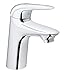 Produktbild GROHE Wave Einhand- Waschtischarmatur (wassersparend, S-Size, glatter Körper, langlebig), chrom, 23582001
