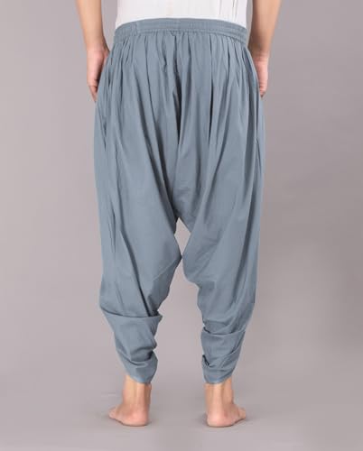 Image of Urali Men's Solid 100% Cotton Dhoti Pants - D100A