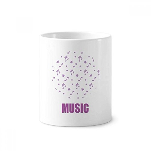 Porte brosse à dents notes de musique cadeau idéal en céramique 350ml