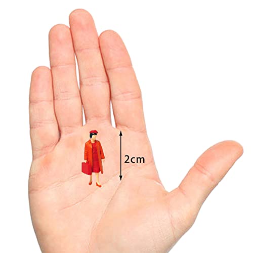 Amagogo 1/87 Human Figures Miniature Human Model for Diorama DIY Projects Ornament