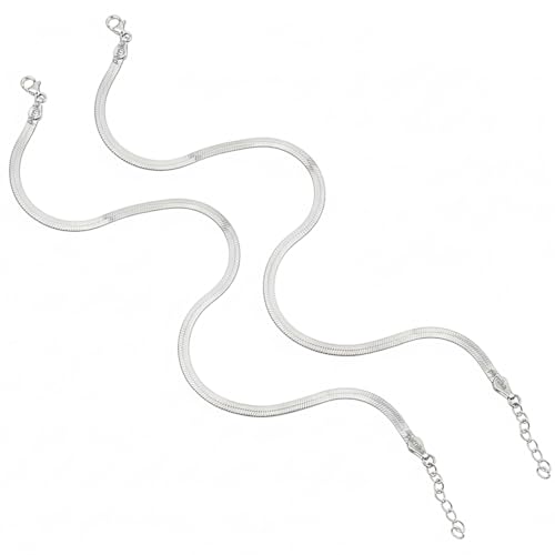 Parnika (Formerly MJ Trendy Flexible Silver Payal (Anklets) in Pu...