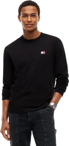 Vêtements Tommy Jeans Tjm Reg Badge Tee Ls DM0DM21974 pour Accessoires - vue 3
