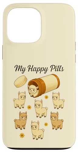 Funny Alpaca My Happy Pills D j̎q ̎q LbY X}zP[X iPhone 13 Pro Max p