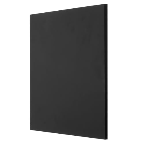 MECCANIXITY UHMW Sheet Ultra High Molecular Weight Polyethylene Sheet 3/16 Thick Hard HDPE Plastic Sheet Board for DIY Craft 6 x 6 Black
