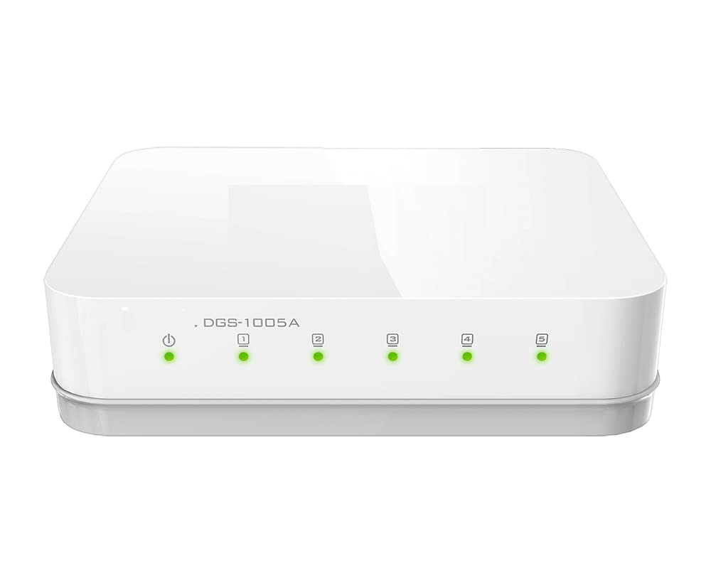 Dlink(India) DGS-1005A 5-Port Gigabit Unmanaged Desktop Switch