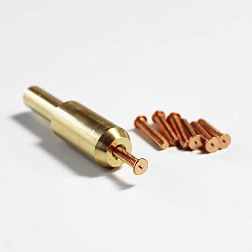 Kamas brass spot welding electrodes for capacitor discharge stainless steel weld studs car body repair soldering station dent puller - (Diameter: M6 with 10 screw)