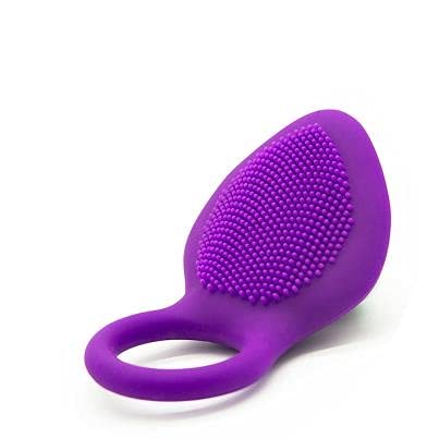 Plus forte Télécommande Double pénien Vibrant M-asseur T-Shirt Anneau Vibrant PÉNIS Plaisir Anneau Anneau PÉNIS Homme Sèxtôyse Silicone testiculaire Plus Étanche Bague Homme-Mauve Cover