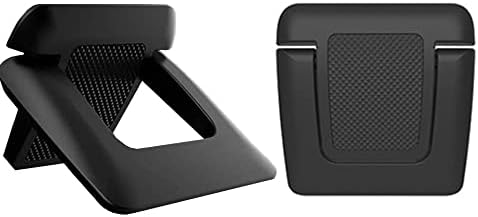 JaneYi 2 Pieces Mini Laptop Stand Riser Invisible Computer Keyboard Stand for Desk Ergonomic Portable ABS Lightweight Laptop Stand Foldable Tablet Support Holder for Notebook MacBook Pro Air Keyboard