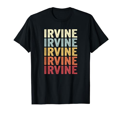 Irvine California Irvine CA Retro Vintage Text Camiseta