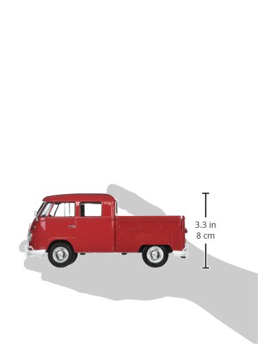 Motor Max 1:24 W/B Volkswagen Type 2 (T1) Pickup Rojo miniatura 2