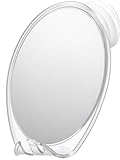 HONEYBULL Fogless Shower Mirror with Suction Mount & Swivel – Anti-Fog Acrylic Bathroom Mirror for Shaving – Built-in Razor Holder, Easy Install, Home Shower Accessory (Extra-Large)
