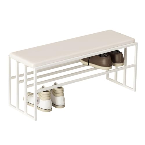 Banc de rangement à chaussures pour optimiser l'espace du salon ou de la chambre à coucher