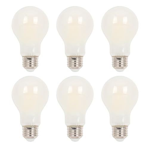 Westinghouse Lighting 5326020 6.5 Watt (60 Watt Equivalent) A19 Dimmable Soft White Filament LED Light Bulb, Medium Base, 6 Pack