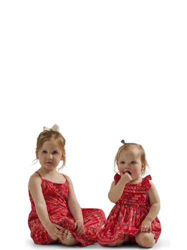 Wrangler Red Girl's Southwestern Tiered Maxi Dress 1123465723