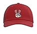 Disney Zootopia Judy Hopps Cute Kawaii Big Face Costume Adjustable Printed Baseball Hat, Red