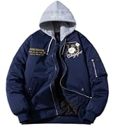 Amazon | [D.IIZOO] フライトジャケット メンズ MA-1ジャケット 中綿