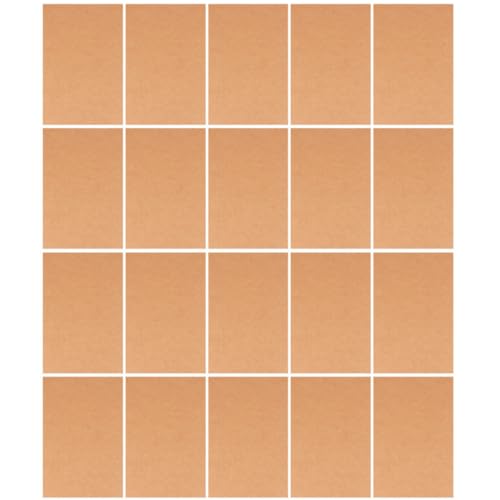 Cartes vierges en papier kraft (lot de 200) pour écriture et correspondance classique